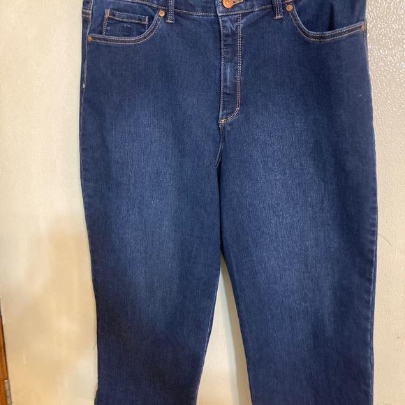 GLORIA VANDERBILT CAPRI JEANS AMANDA SKIMMER HIGH RISE SIZE 14 - Picture 1 of 9